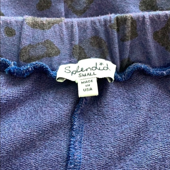 Splendid purple leopard elastic waist skirt - Picture 6 of 7